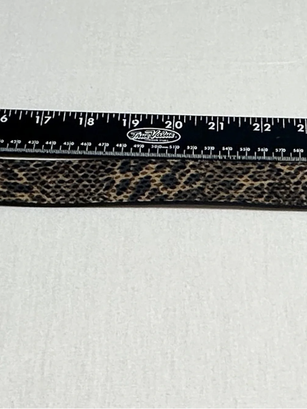 Anne Klein snakeskin-print leather belt